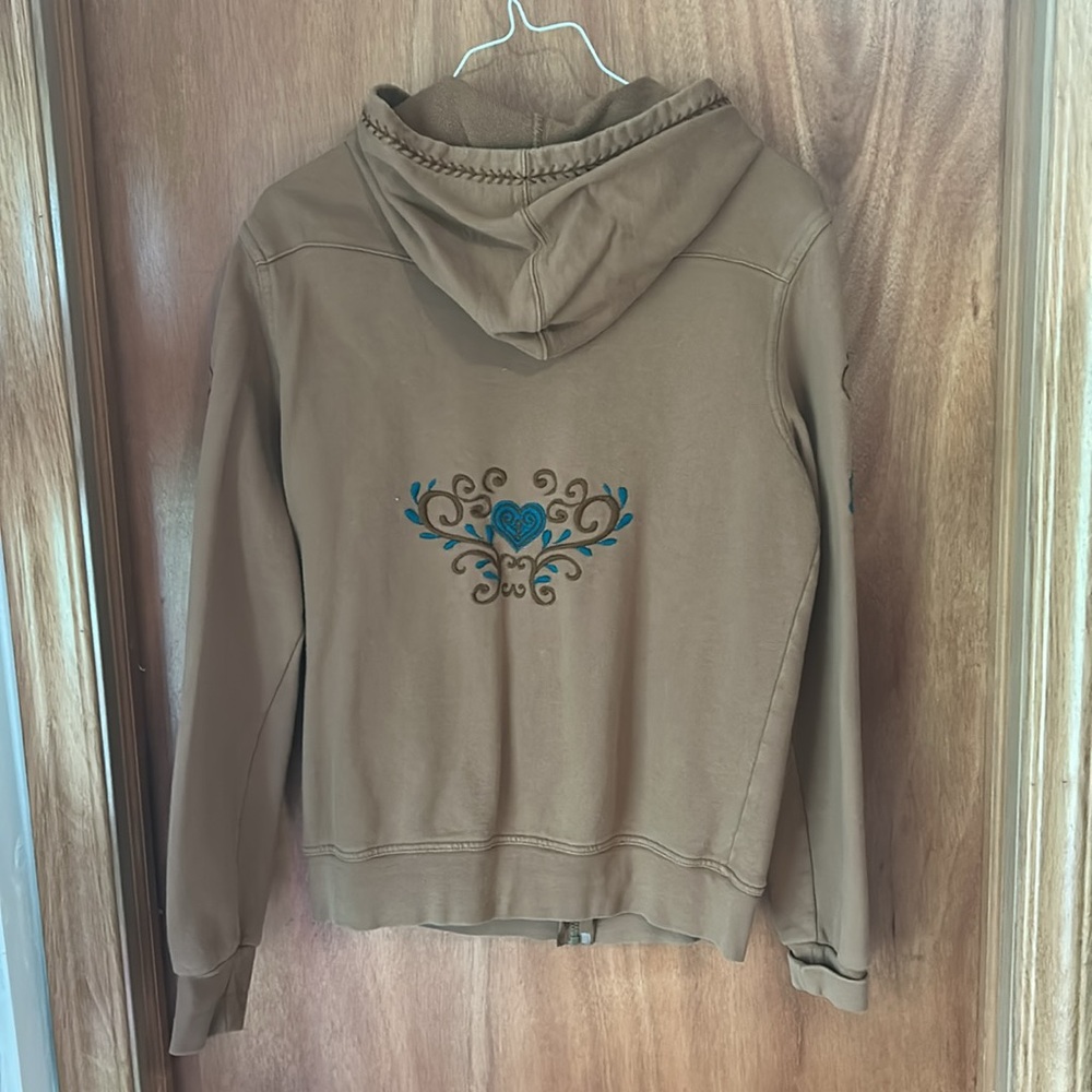 Vintage Roper Zip Up Hooded Embellished Sweatshirt. Women’s large - Picture 6 of 8